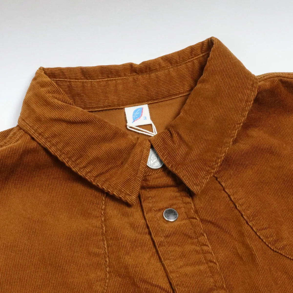 2230 Corduroy Curved Pocket Shirt Camel sold by Brooklyn Clothing Co. product image thumbnail 4