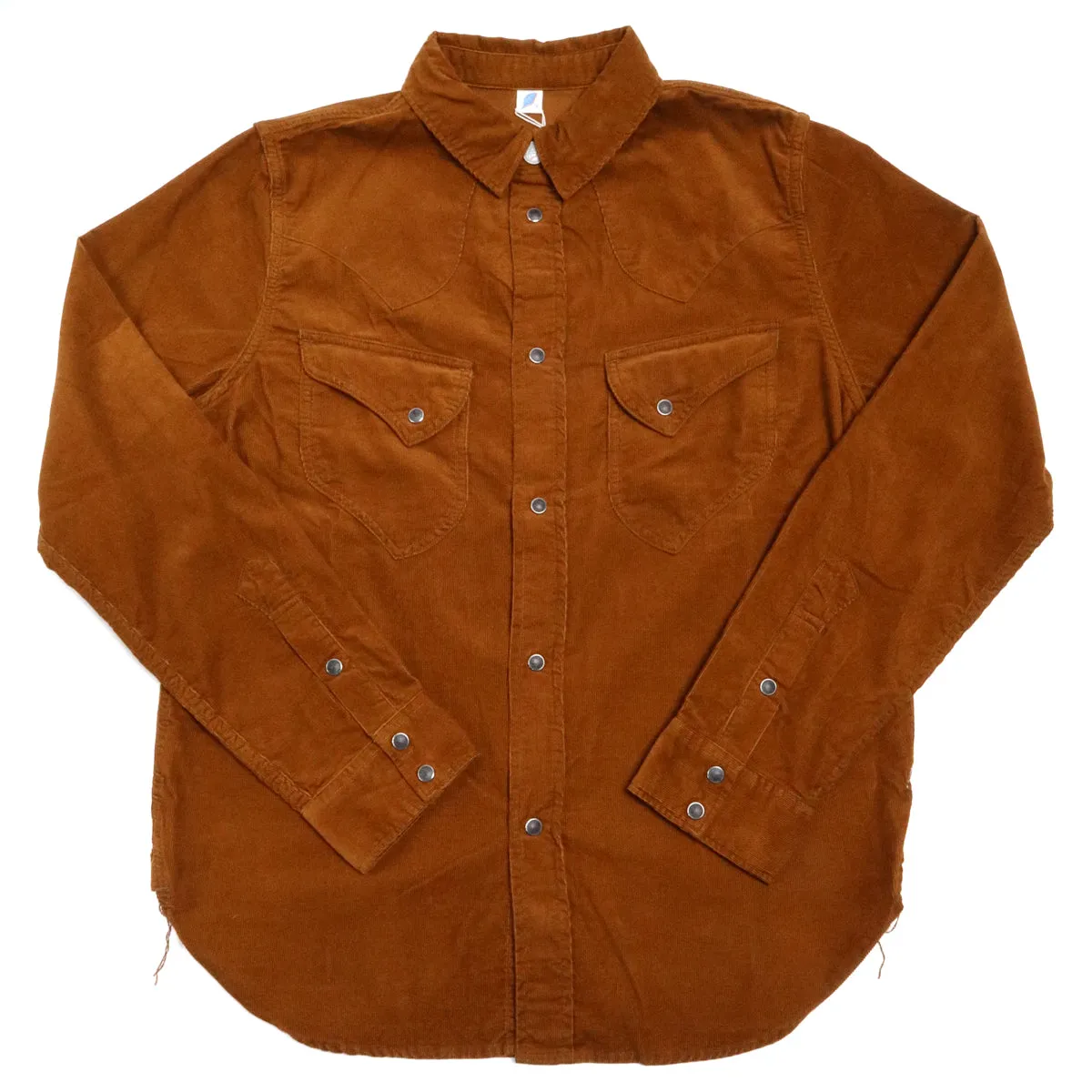 2230 Corduroy Curved Pocket Shirt Camel sold by Brooklyn Clothing Co.