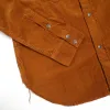 2230 Corduroy Curved Pocket Shirt Camel sold by Brooklyn Clothing Co.