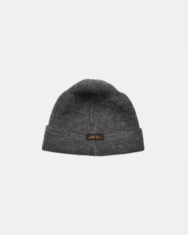 Wool Watch Cap Charcoal sold by Brooklyn Clothing Co.