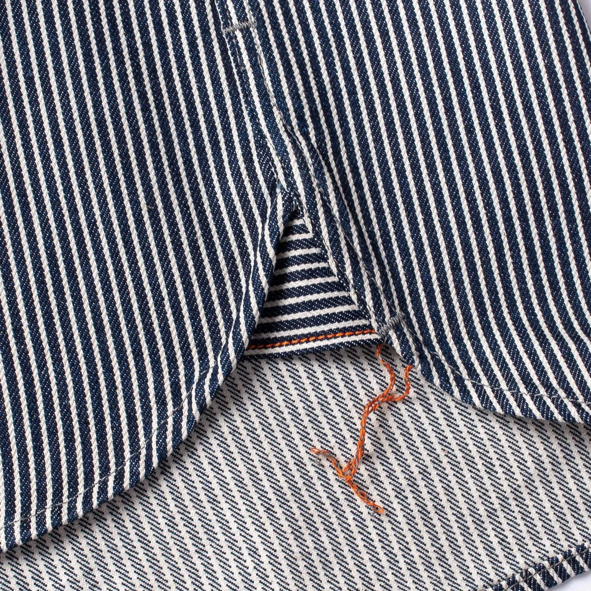 IHSH-274-IND 12oz Hickory Stripe Work Shirt Indigo sold by Brooklyn Clothing Co. product image thumbnail 4