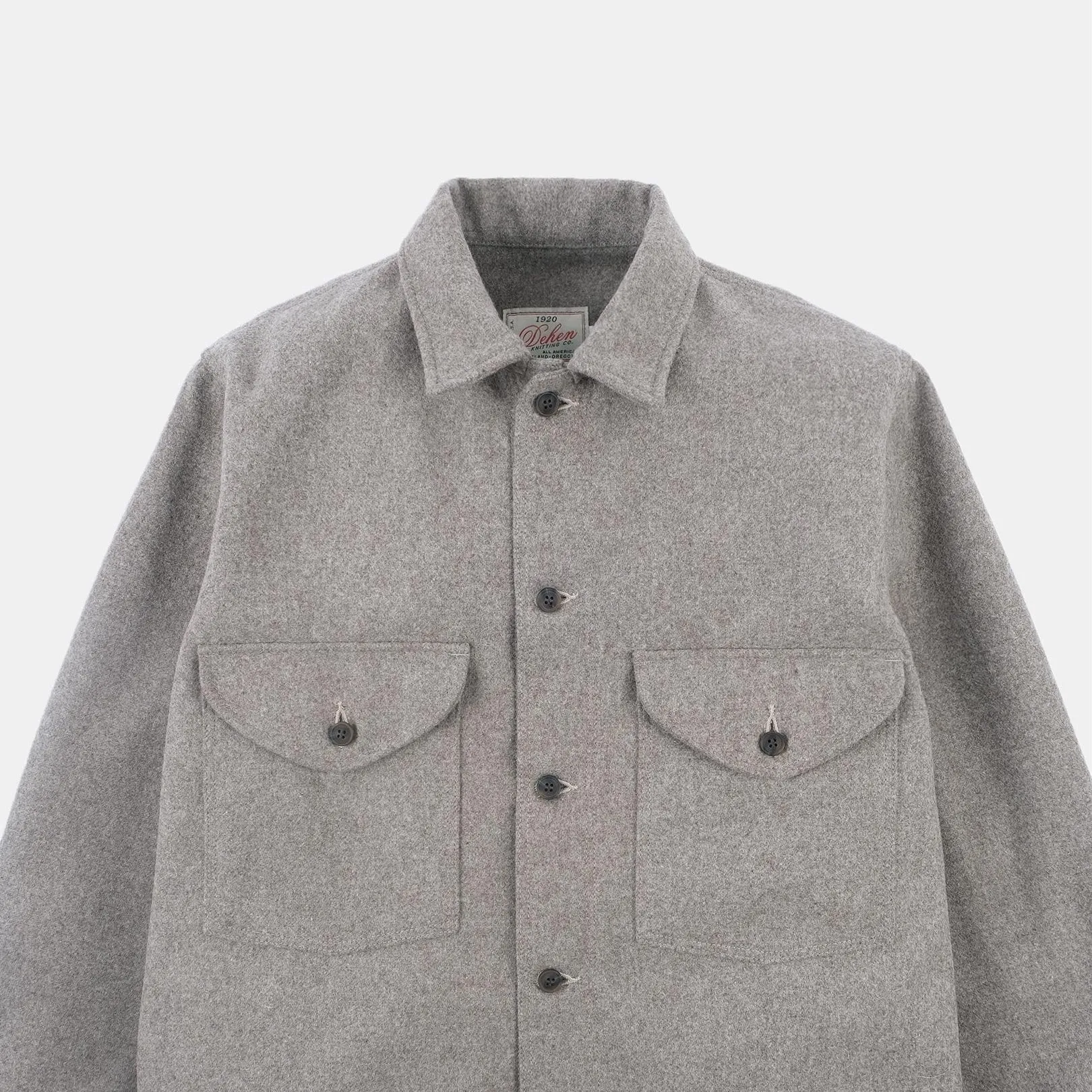 Skyline Overshirt Oatmeal Melton Wool sold by Brooklyn Clothing Co. product image thumbnail 2