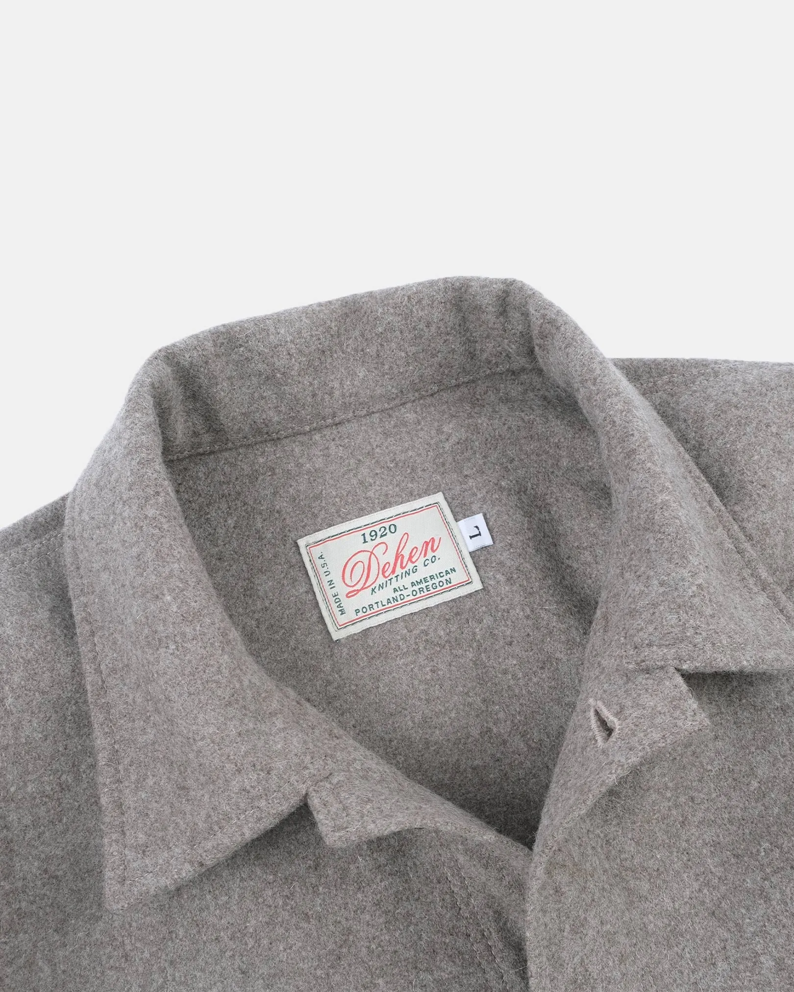 Skyline Overshirt Oatmeal Melton Wool sold by Brooklyn Clothing Co. product image thumbnail 4
