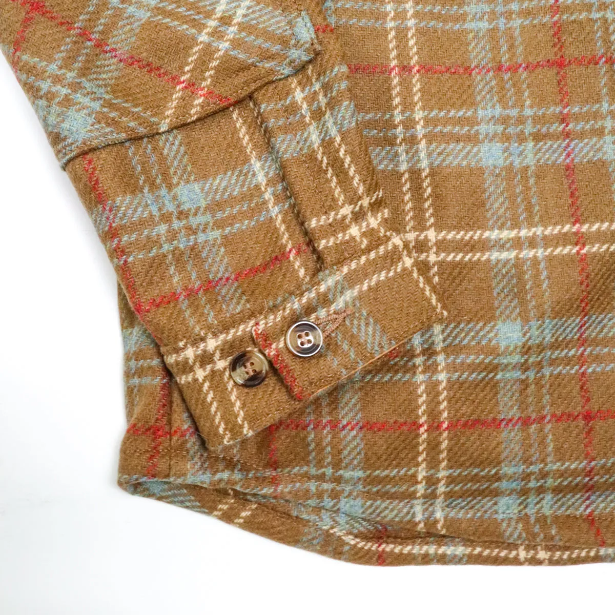 Crissman Overshirt Tan Chisolm Wool Plaid sold by Brooklyn Clothing Co. product image thumbnail 4