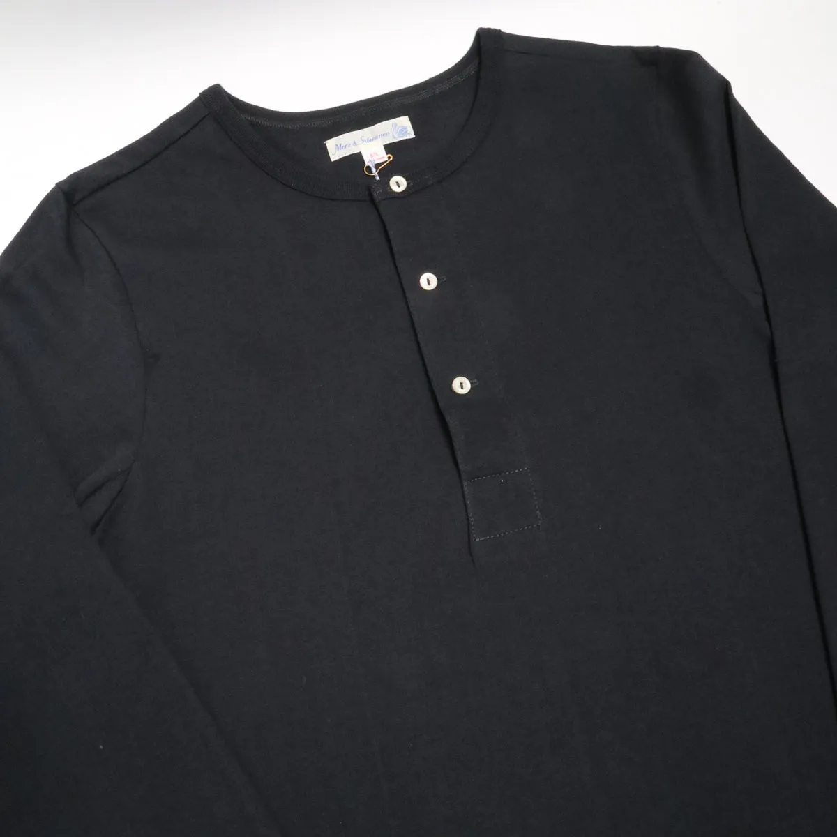 The Originals 206 Loopwheeled Longsleeve Henley Classic Fit Charcoal sold by Brooklyn Clothing Co. product image thumbnail 3