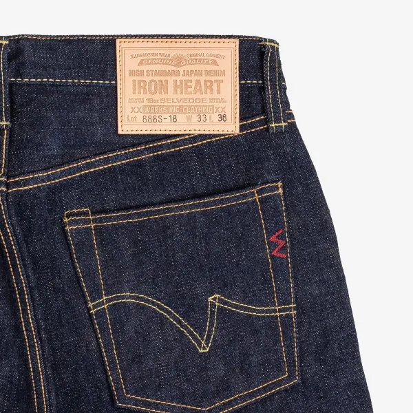 IH-888S-18 18oz Vintage Selvedge Denim Relaxed Taper Indigo sold by Brooklyn Clothing Co. product image thumbnail 4