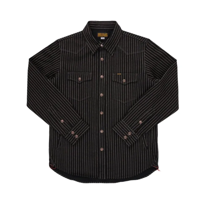 IHSH-227-BLK 12oz Wabash CPO Shirt Black sold by Brooklyn Clothing Co.