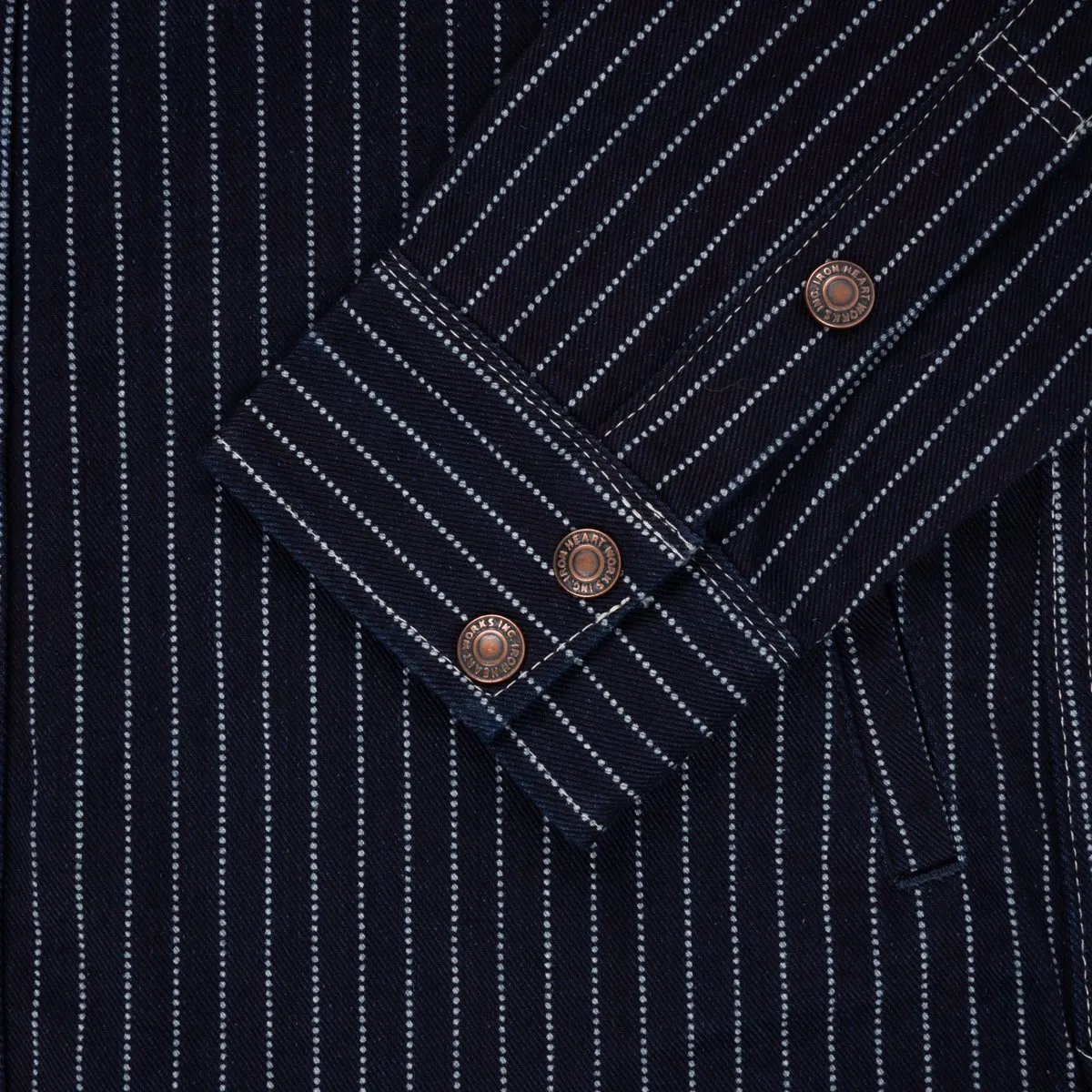 IHSH-227-IND 12oz Wabash CPO Shirt Indigo sold by Brooklyn Clothing Co. product image thumbnail 3