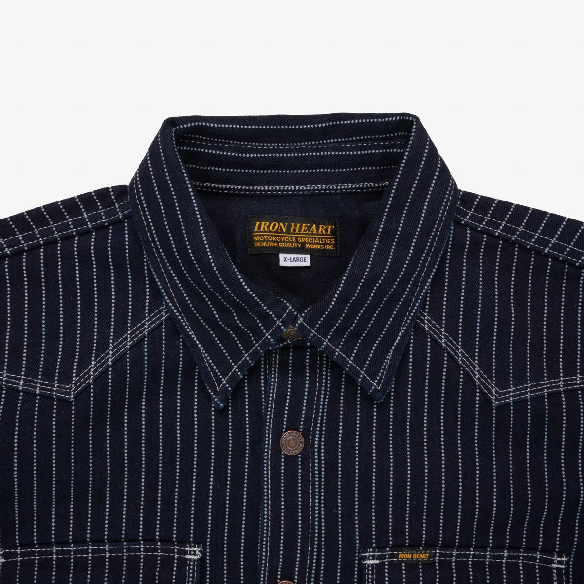 IHSH-227-IND 12oz Wabash CPO Shirt Indigo sold by Brooklyn Clothing Co. product image thumbnail 2