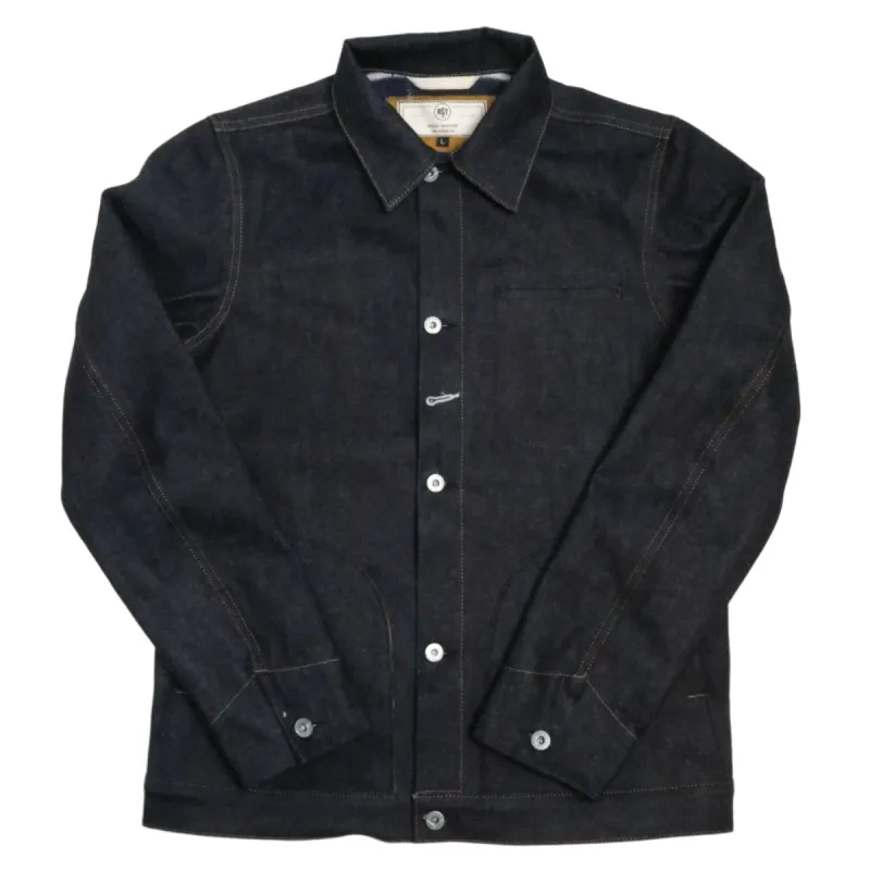 Lined Supply Jacket 15oz Indigo Selvedge sold by Brooklyn Clothing Co.