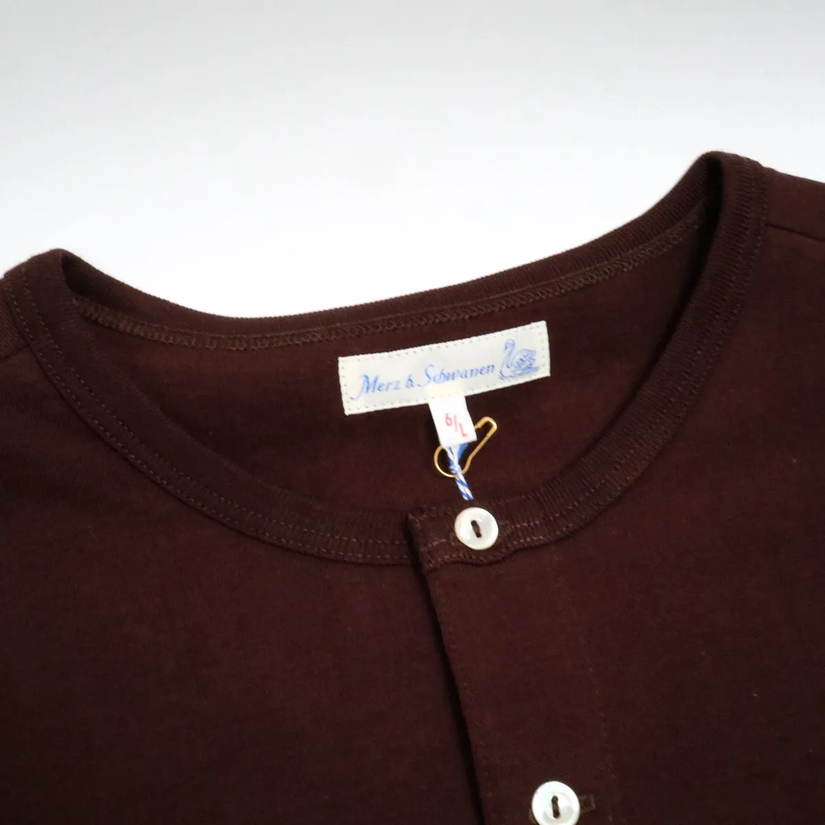 The Originals 206 Loopwheeled Longsleeve Henley Classic Fit Coffee sold by Brooklyn Clothing Co. product image thumbnail 2