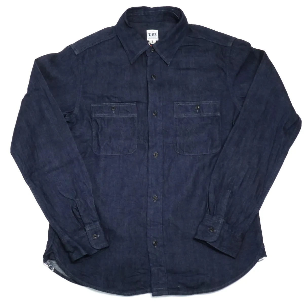502511 100% Linen Selvedge Denim Shirt sold by Brooklyn Clothing Co.
