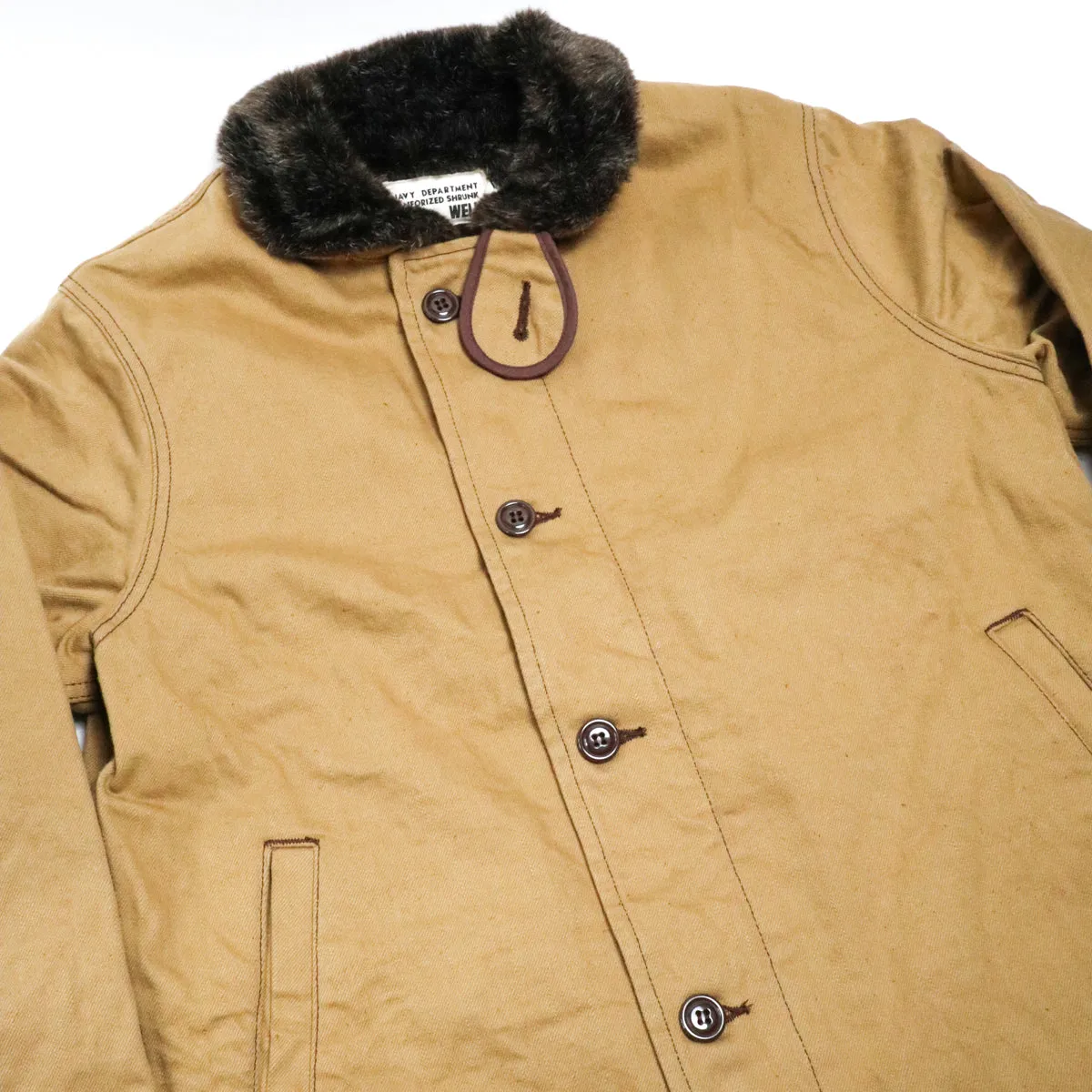 Short Length Deck Jacket Camel sold by Brooklyn Clothing Co. product image thumbnail 4