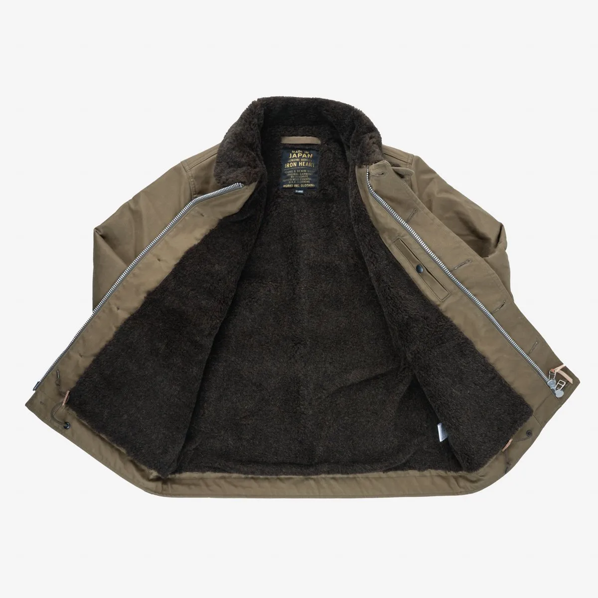 IHM-37-KHA Oiled Whipcord N1 Deck Jacket Khaki sold by Brooklyn Clothing Co. product image thumbnail 3