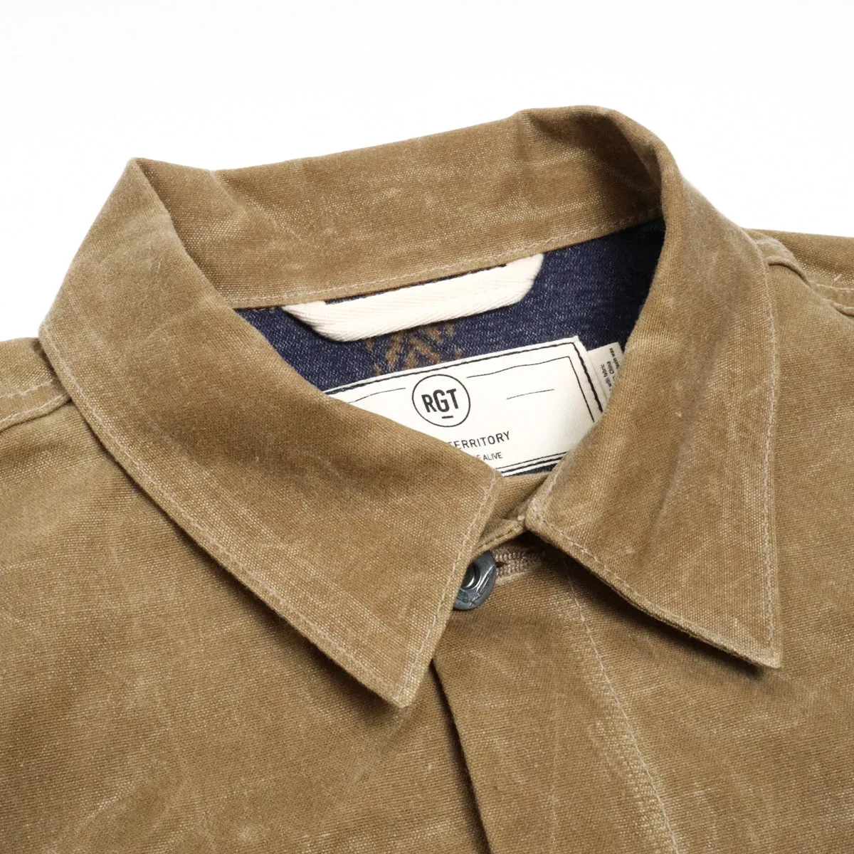 Lined Cruiser Jacket Waxed Tan sold by Brooklyn Clothing Co. product image thumbnail 2