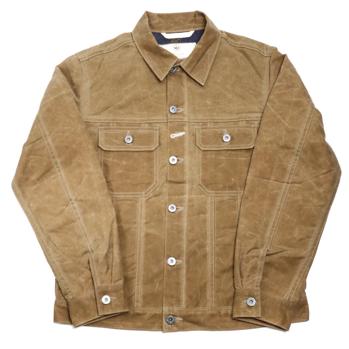 Lined Cruiser Jacket Waxed Tan sold by Brooklyn Clothing Co.