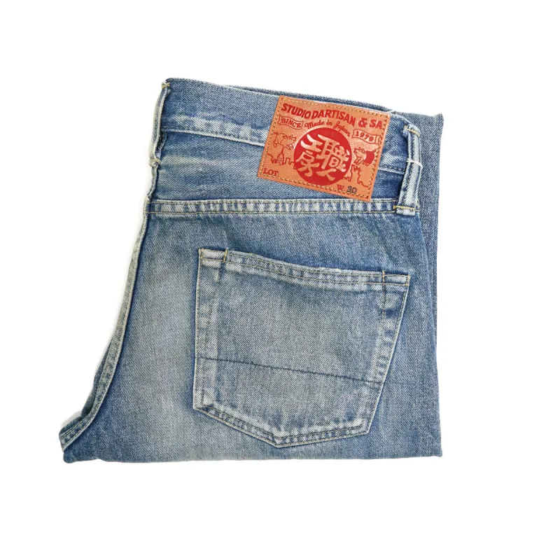 D1826US OW BL 13oz "Ivy Wash" Selvedge Relaxed Taper sold by Brooklyn Clothing Co.