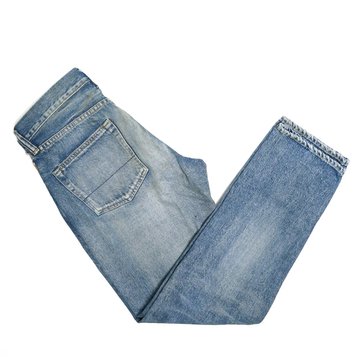 D1826US OW BL 13oz "Ivy Wash" Selvedge Relaxed Taper sold by Brooklyn Clothing Co. product image thumbnail 2