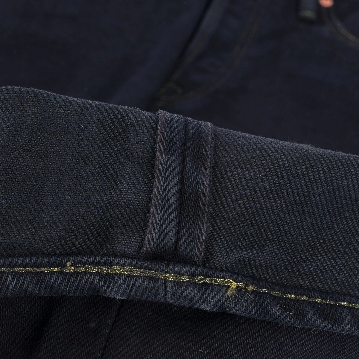 IH-666s-21OD 21oz Selvedge Denim Slim Straight Indigo Overdyed Black sold by Brooklyn Clothing Co. product image thumbnail 4