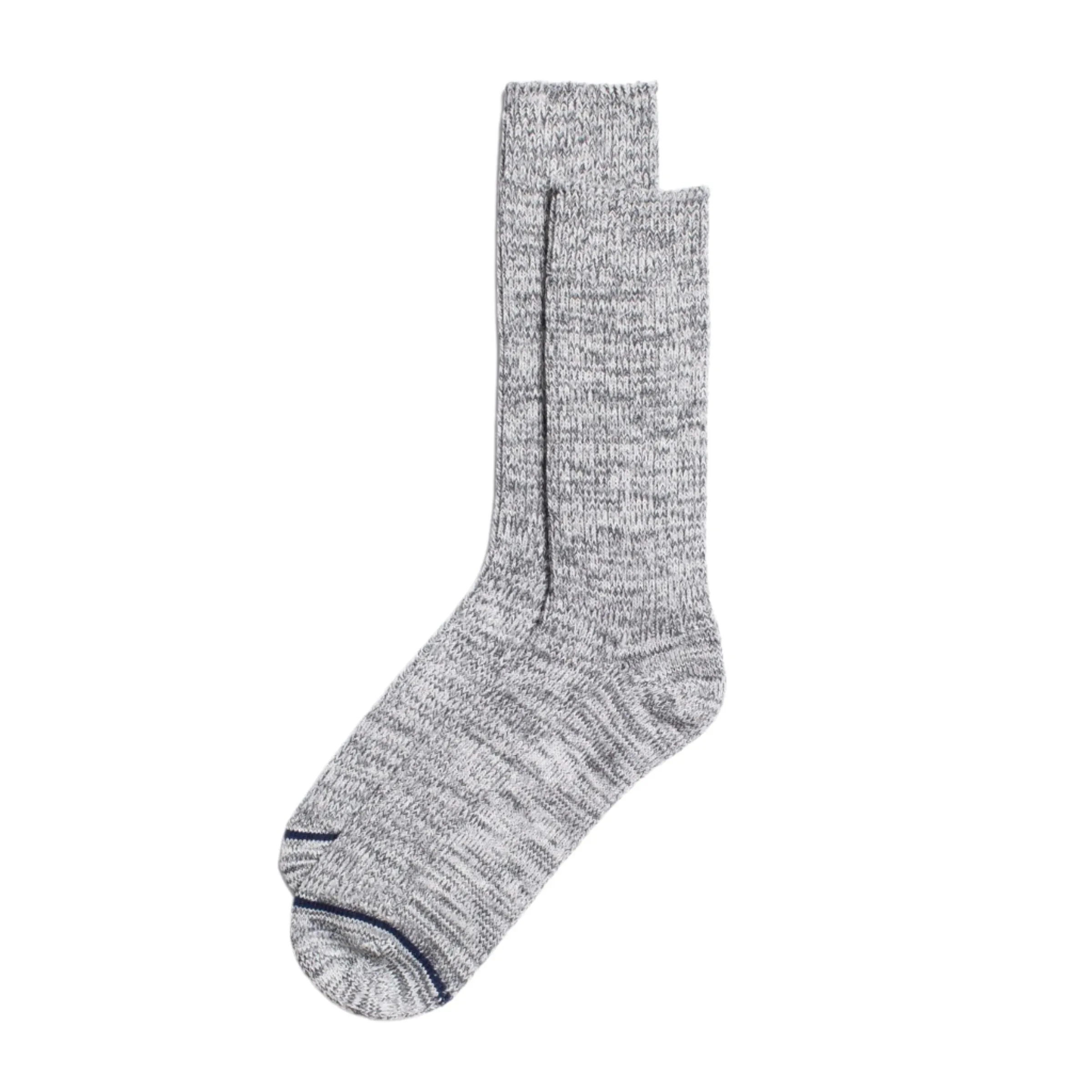 Rasmusson Rib Slub Sock Grey Melange sold by Brooklyn Clothing Co.