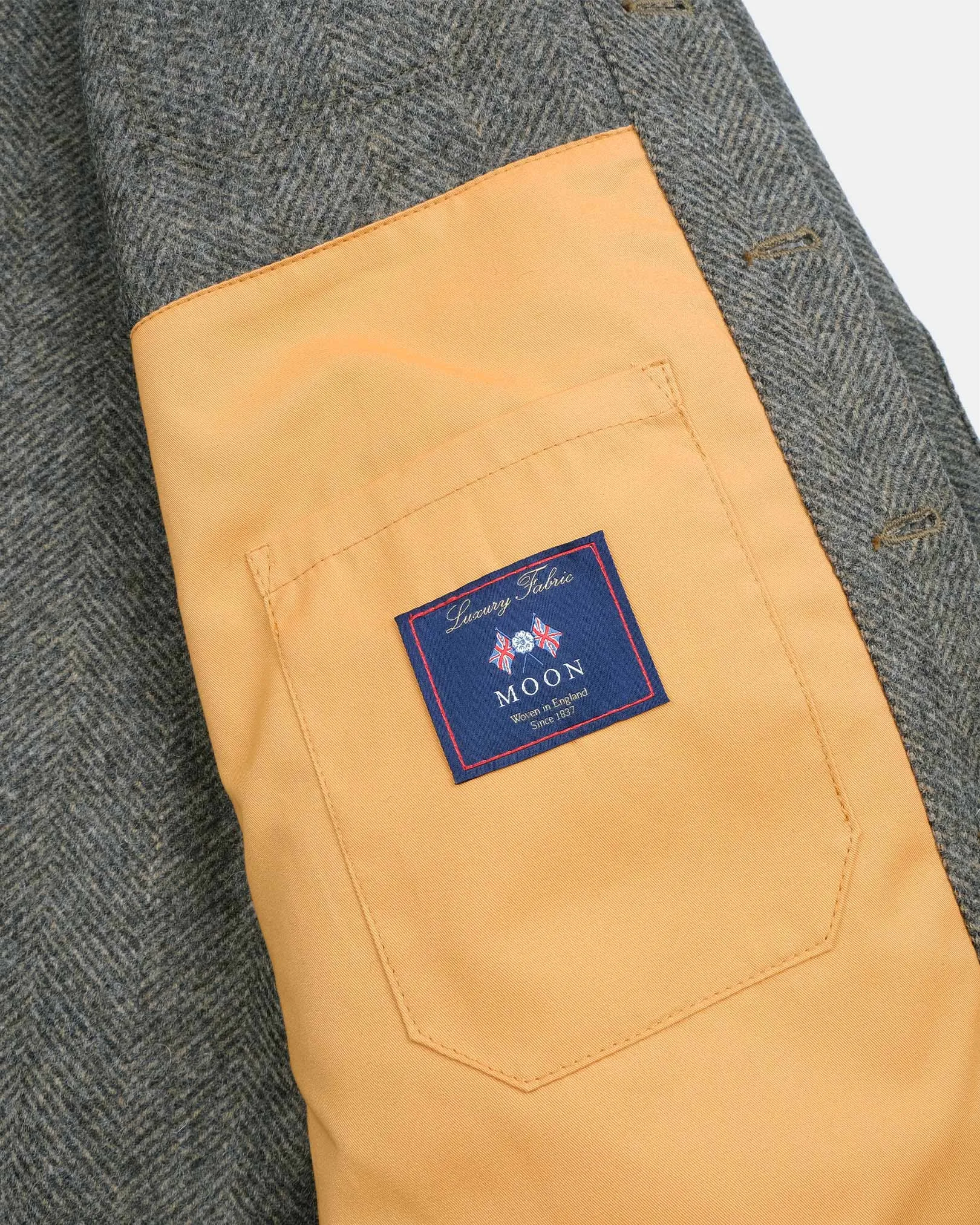 Crissman Overshirt Warm Charcoal Herringbone sold by Brooklyn Clothing Co. product image thumbnail 5