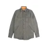 Crissman Overshirt Warm Charcoal Herringbone sold by Brooklyn Clothing Co.
