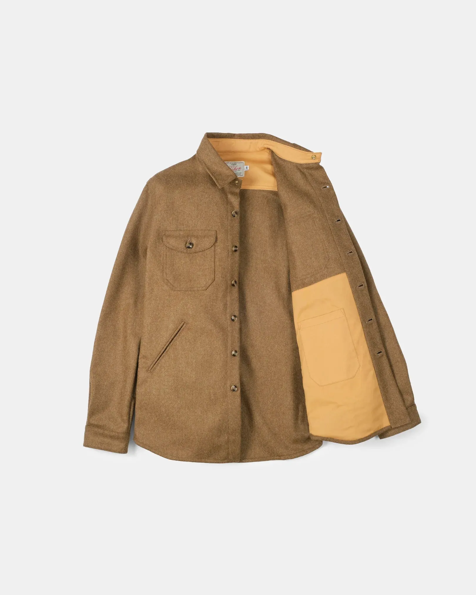 Crissman Overshirt Dark Tan Mix sold by Brooklyn Clothing Co. product image thumbnail 3