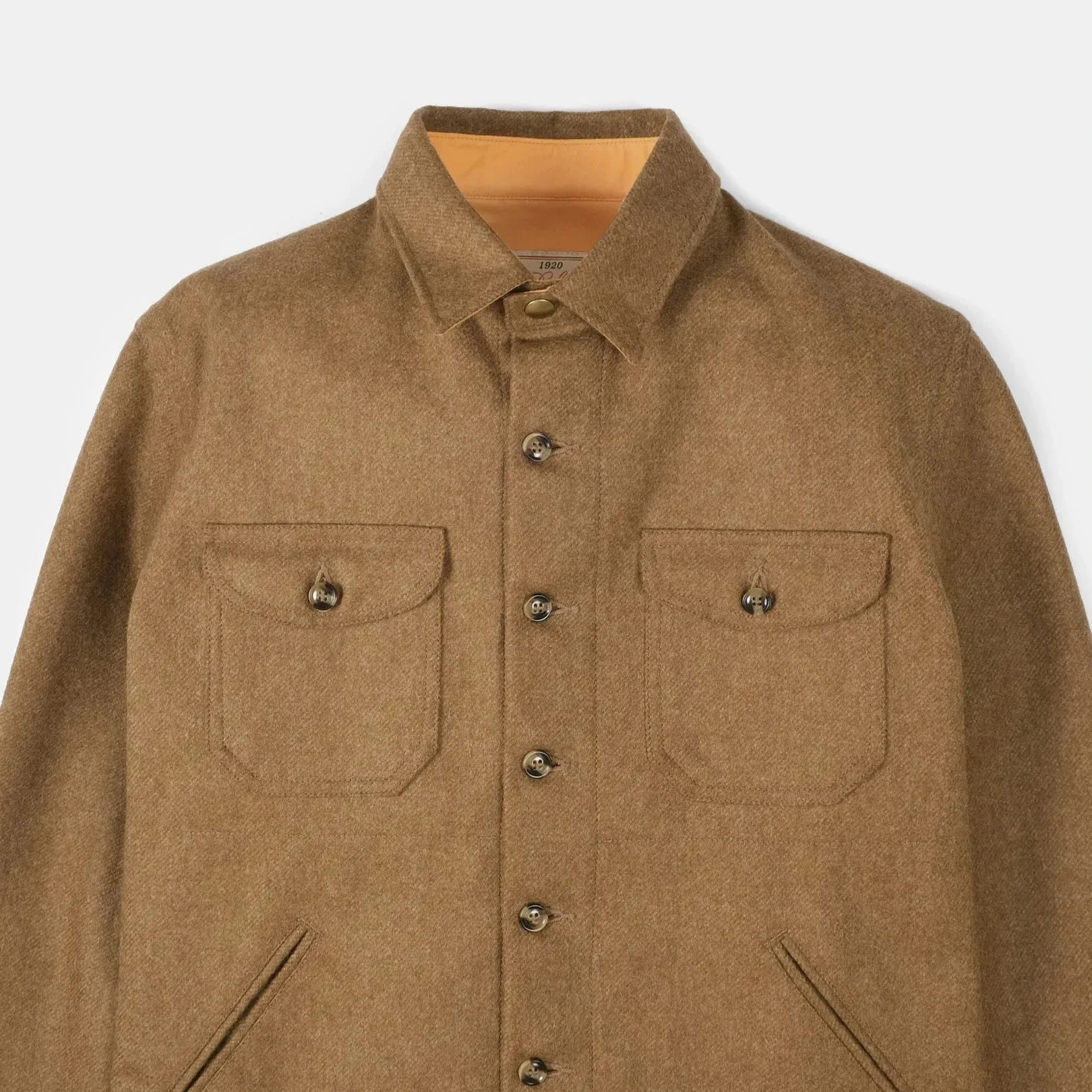 Crissman Overshirt Dark Tan Mix sold by Brooklyn Clothing Co. product image thumbnail 2
