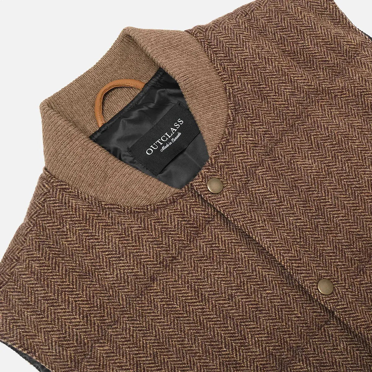 Hazel Herringbone Down Vest sold by Brooklyn Clothing Co. product image thumbnail 2