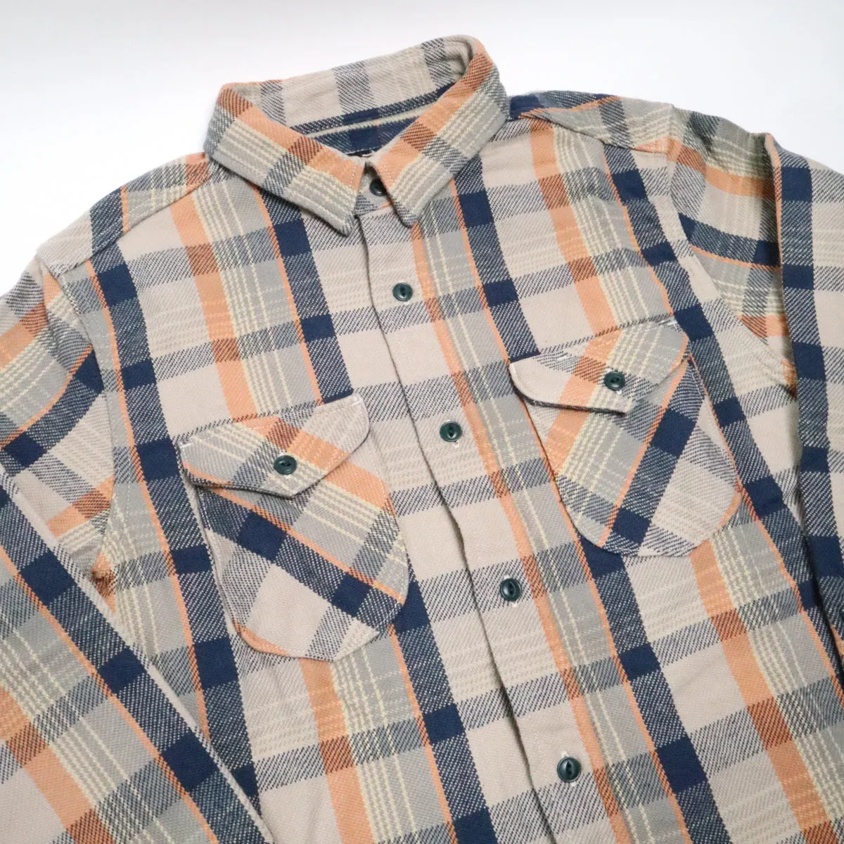 Heavy Flannel Shirt Navy sold by Brooklyn Clothing Co. product image thumbnail 3