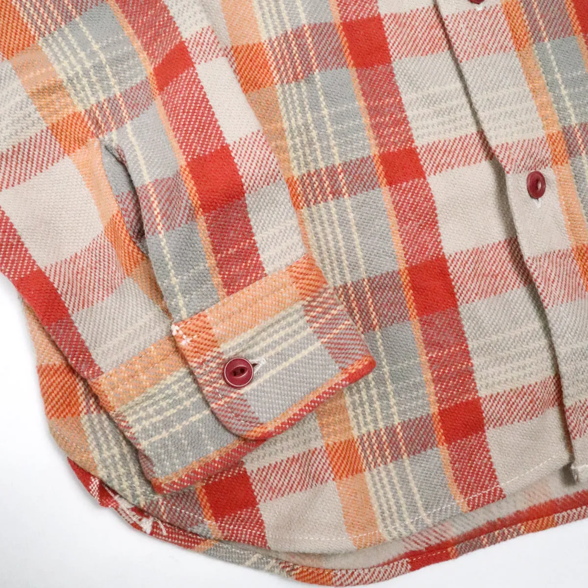 Heavy Flannel Shirt Orange sold by Brooklyn Clothing Co. product image thumbnail 4