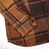 Extra Heavy Flannel Shirt Orange sold by Brooklyn Clothing Co.