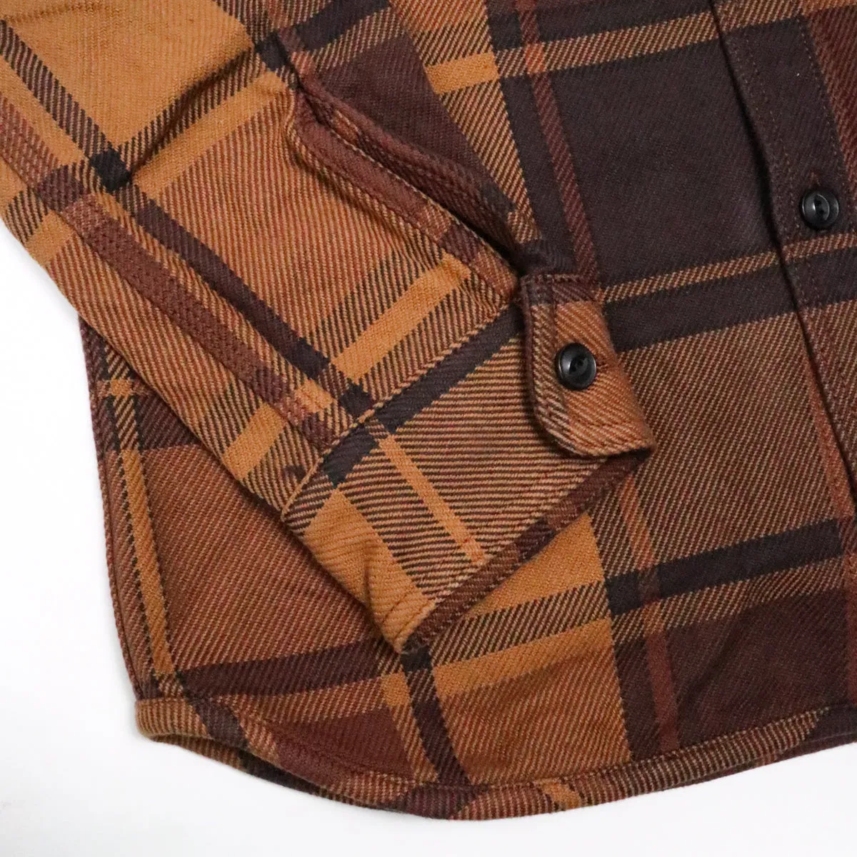 Extra Heavy Flannel Shirt Orange sold by Brooklyn Clothing Co. product image thumbnail 2