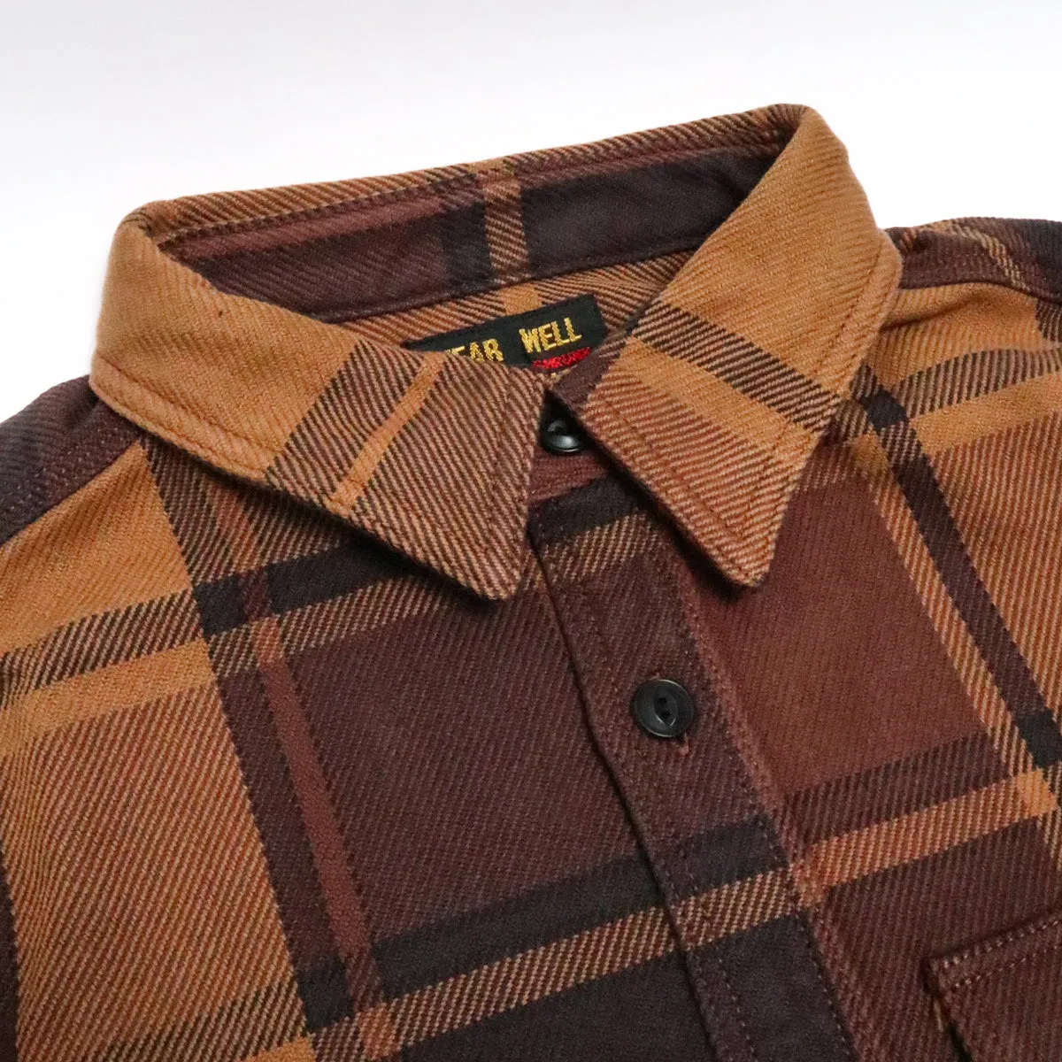 Extra Heavy Flannel Shirt Orange sold by Brooklyn Clothing Co. product image thumbnail 4