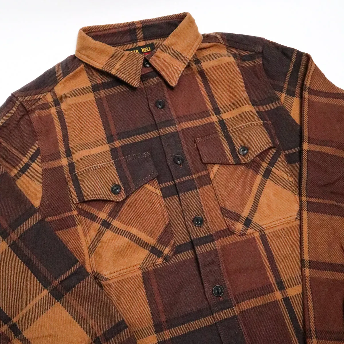 Extra Heavy Flannel Shirt Orange sold by Brooklyn Clothing Co. product image thumbnail 3