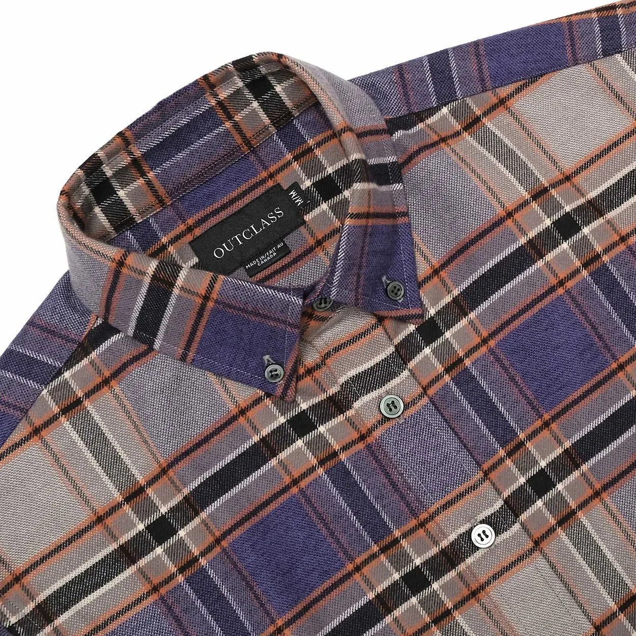 Plum Plaid Flannel Shirt sold by Brooklyn Clothing Co. product image thumbnail 2