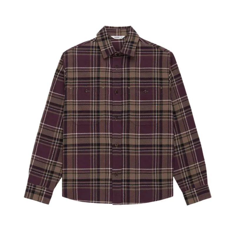 Utility Flannel Burgundy Oak Plaid sold by Brooklyn Clothing Co.