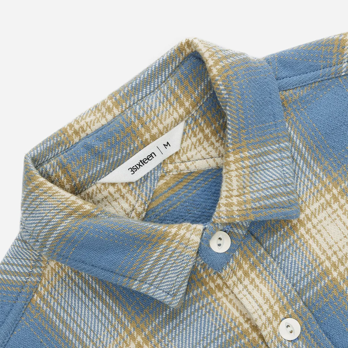 Crosscut Flannel Powder Blue sold by Brooklyn Clothing Co. product image thumbnail 2