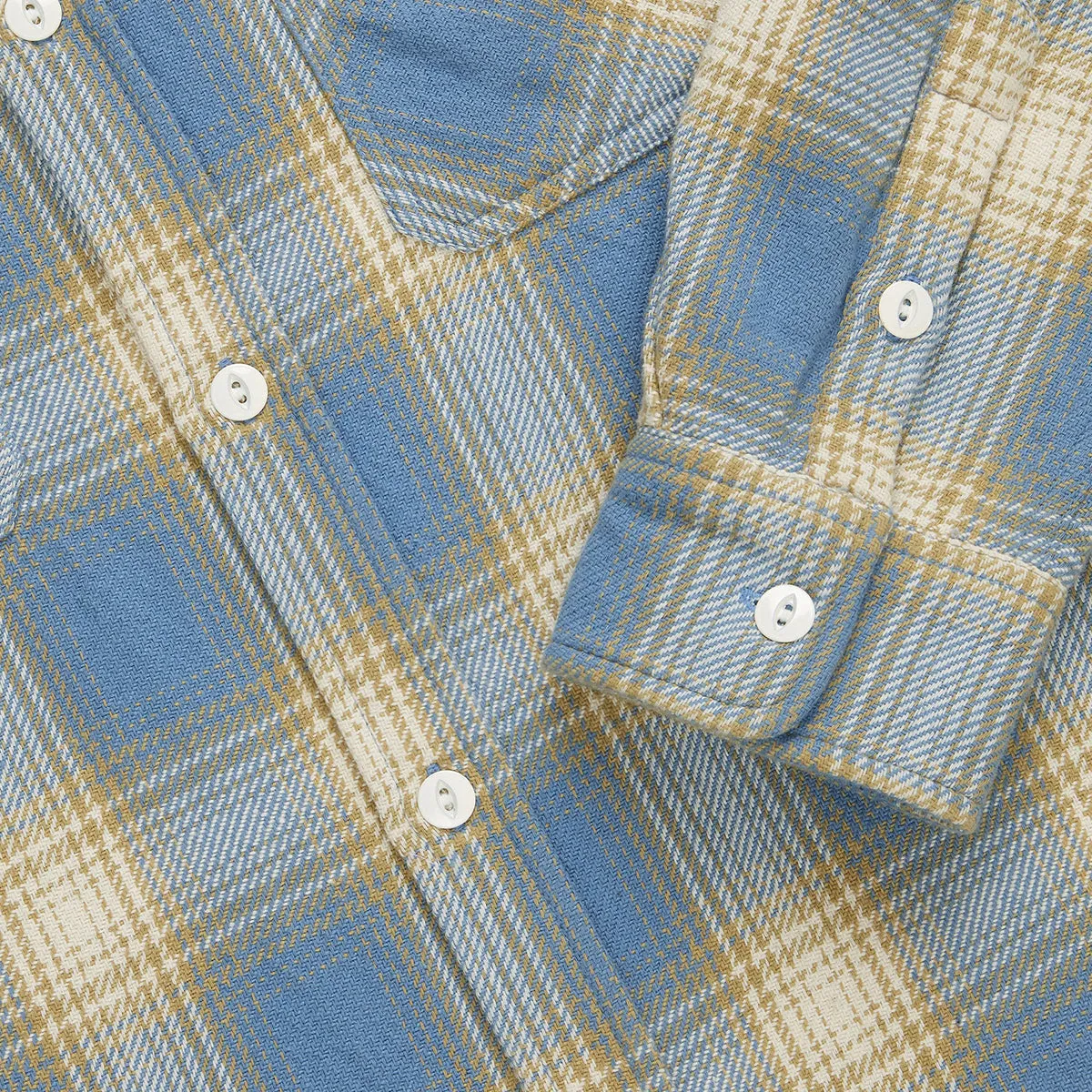 Crosscut Flannel Powder Blue sold by Brooklyn Clothing Co. product image thumbnail 3