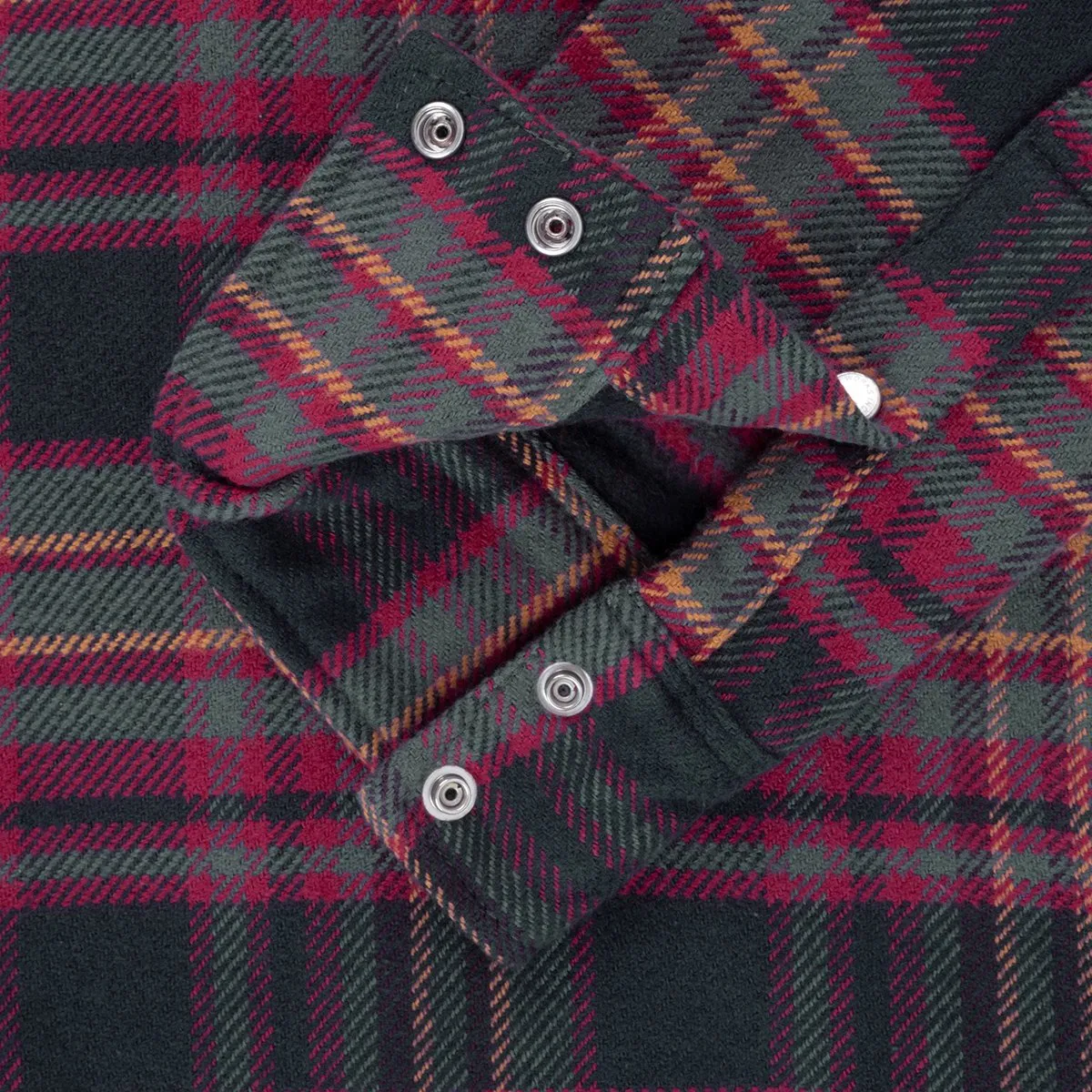 IHSH-403-GRY 11oz Ultra Heavy Flannel Line Check Western Shirt Grey sold by Brooklyn Clothing Co. product image thumbnail 4