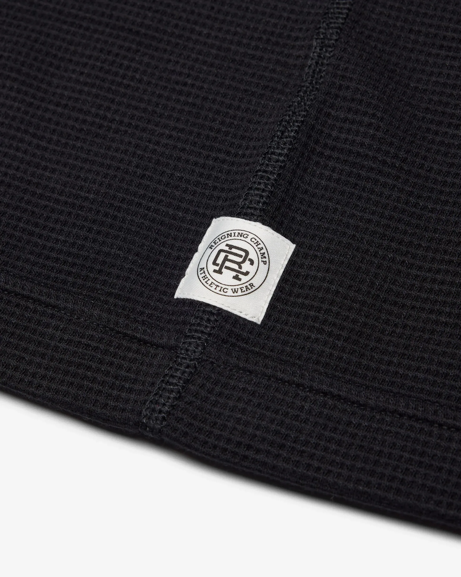 Lightweight Waffle Hoodie Black sold by Brooklyn Clothing Co. product image thumbnail 4