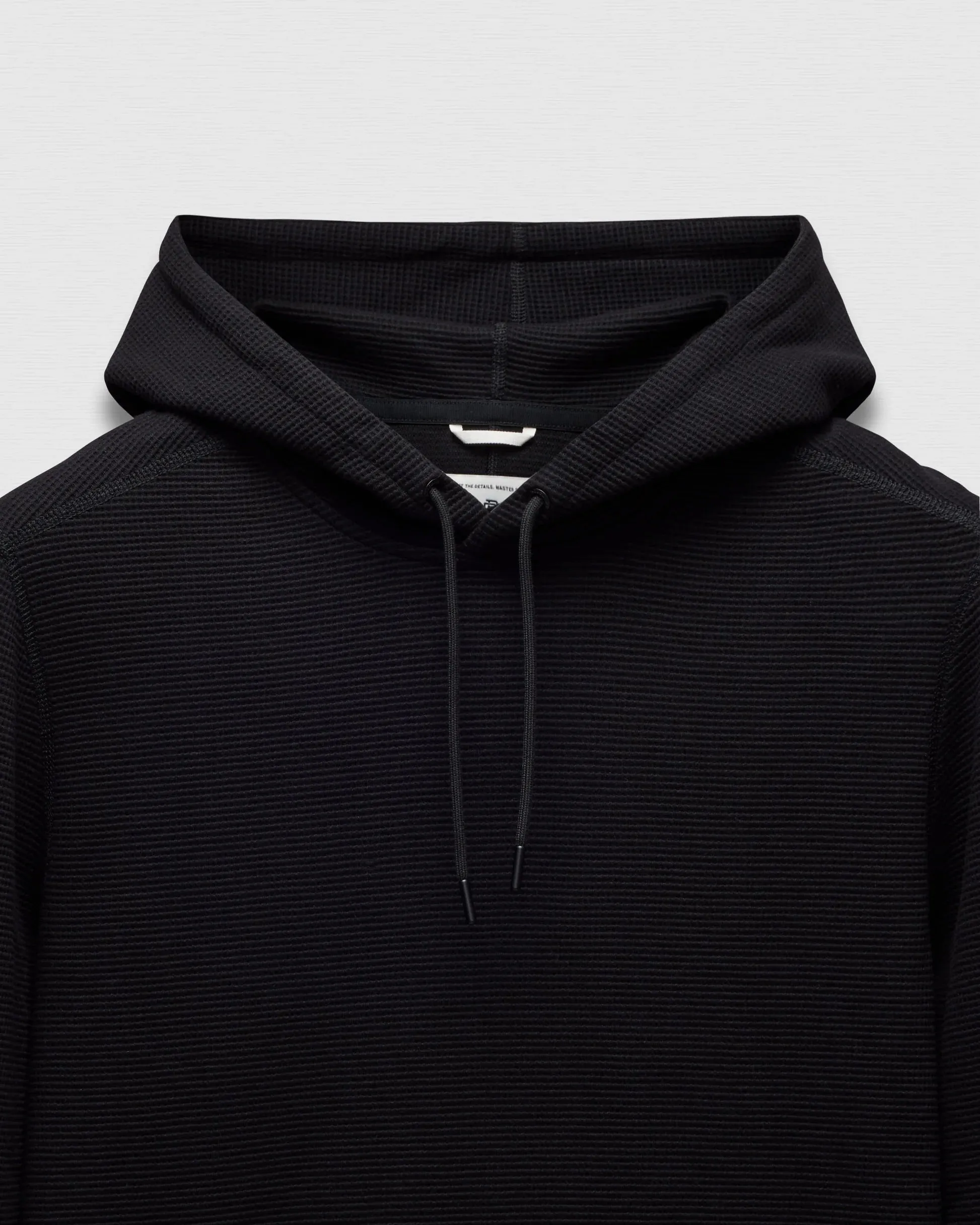 Lightweight Waffle Hoodie Black sold by Brooklyn Clothing Co. product image thumbnail 2