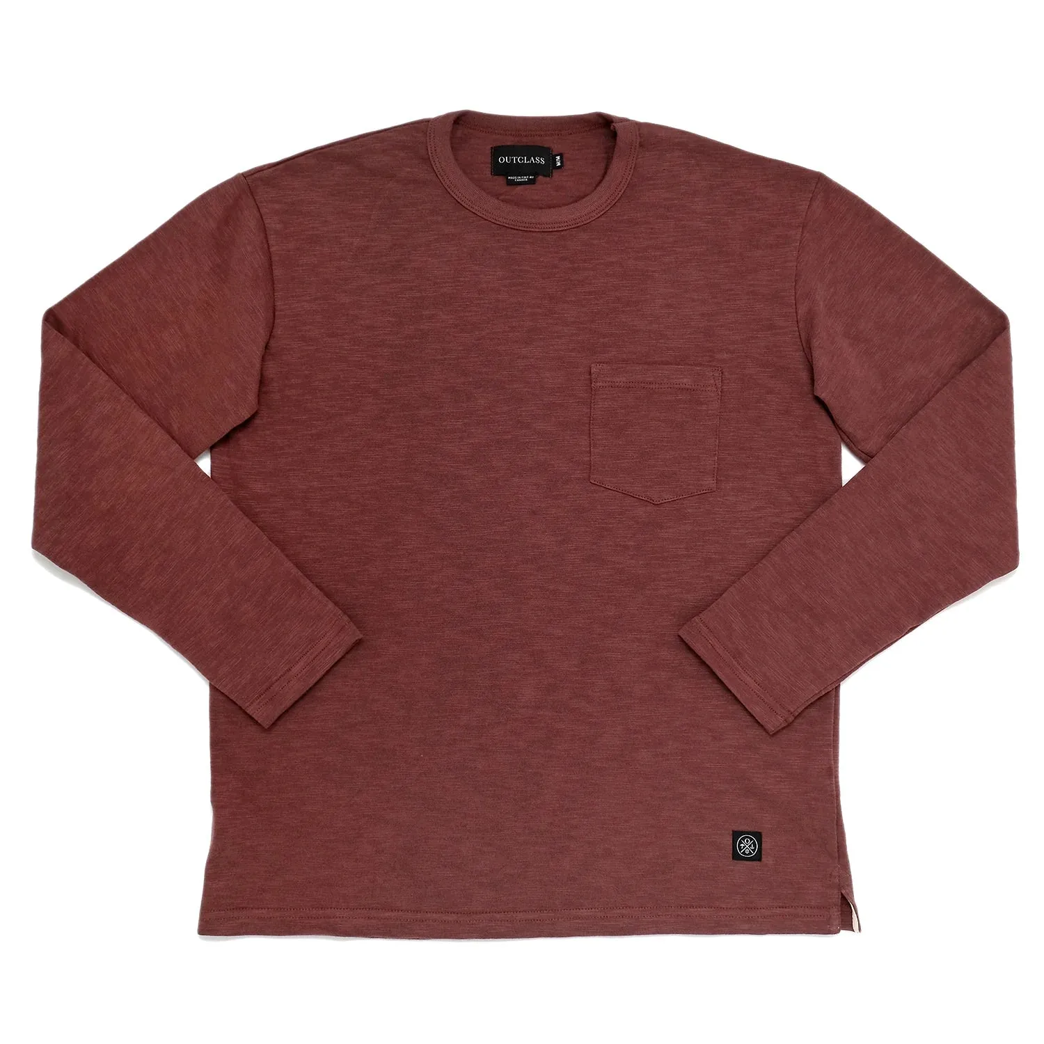 Mauve Slub Long Sleeve T-Shirt sold by Brooklyn Clothing Co.