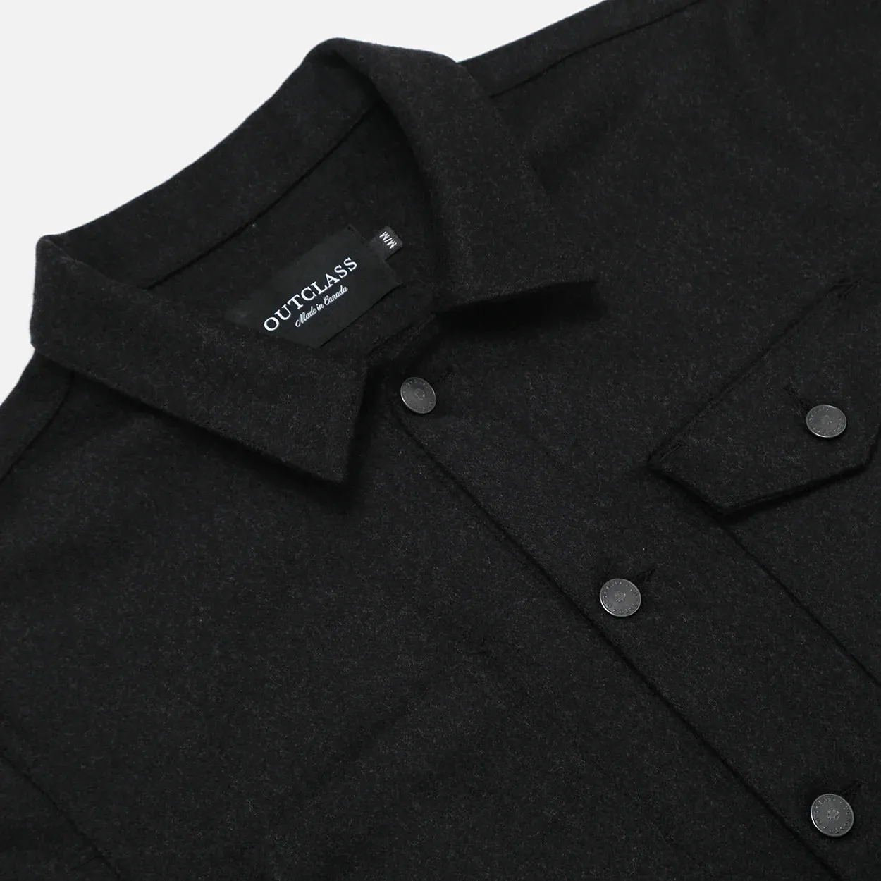 Charcoal Wool Chore Coat sold by Brooklyn Clothing Co. product image thumbnail 2