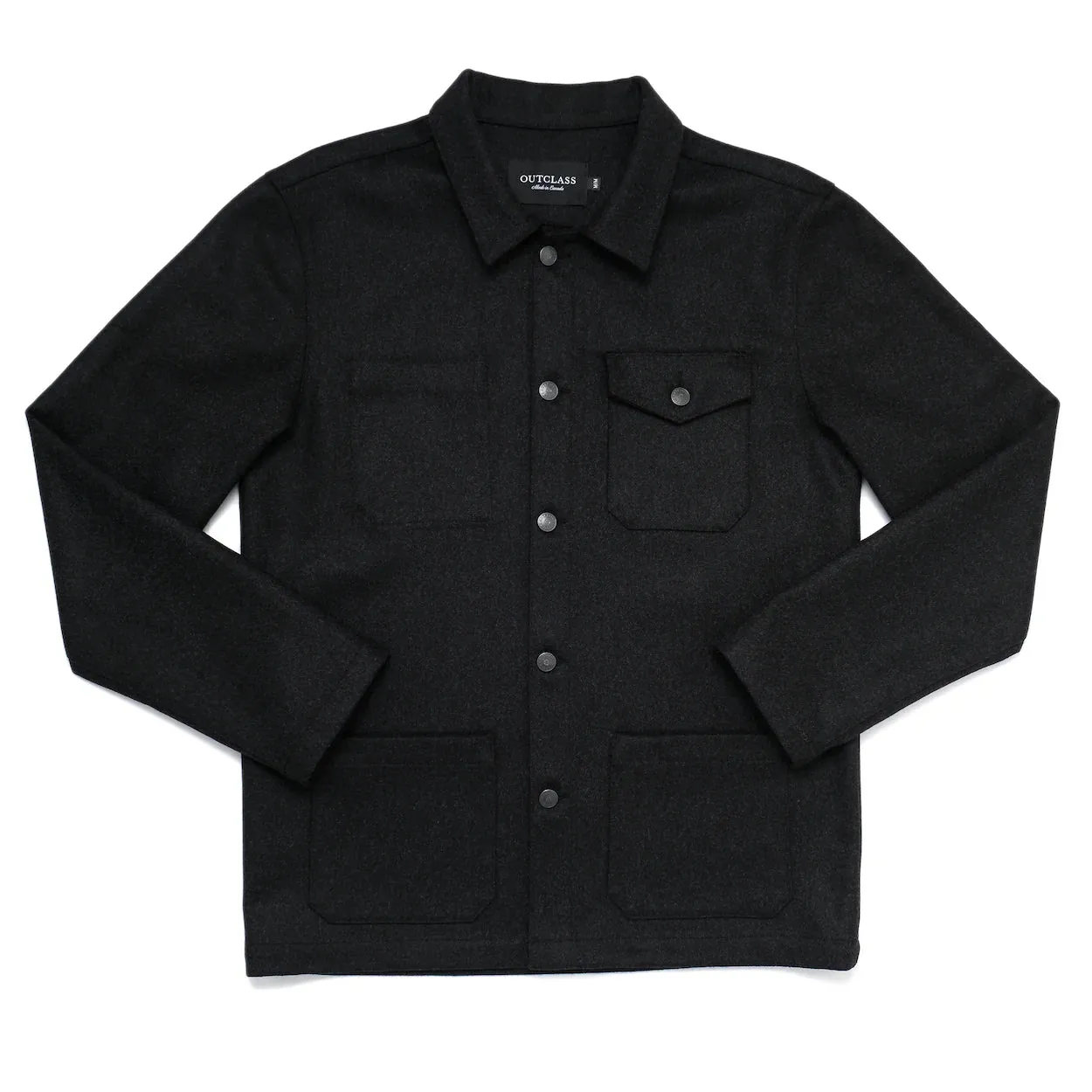 Charcoal Wool Chore Coat sold by Brooklyn Clothing Co.
