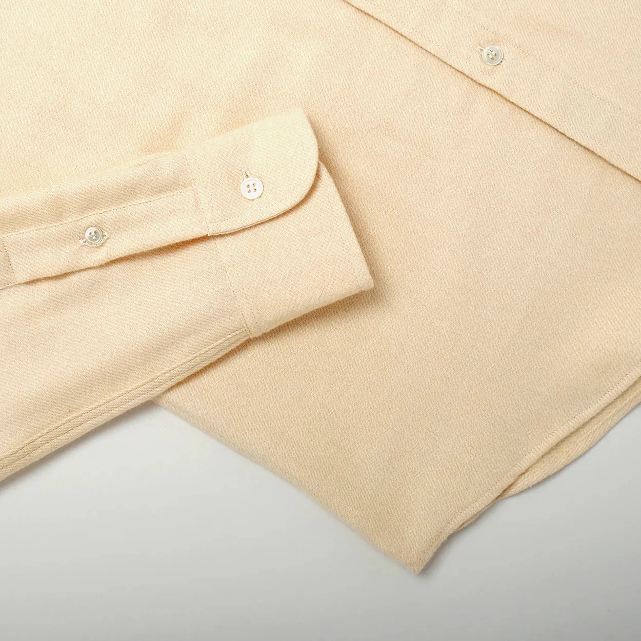 Ecru Twill Flannel Shirt sold by Brooklyn Clothing Co. product image thumbnail 3