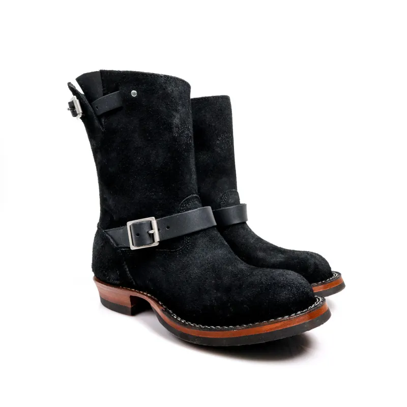 Brooklyn Clothing X White's Boots Cykel Engineer Boot Seidel Black Oil Tan Roughout sold by Brooklyn Clothing Co.