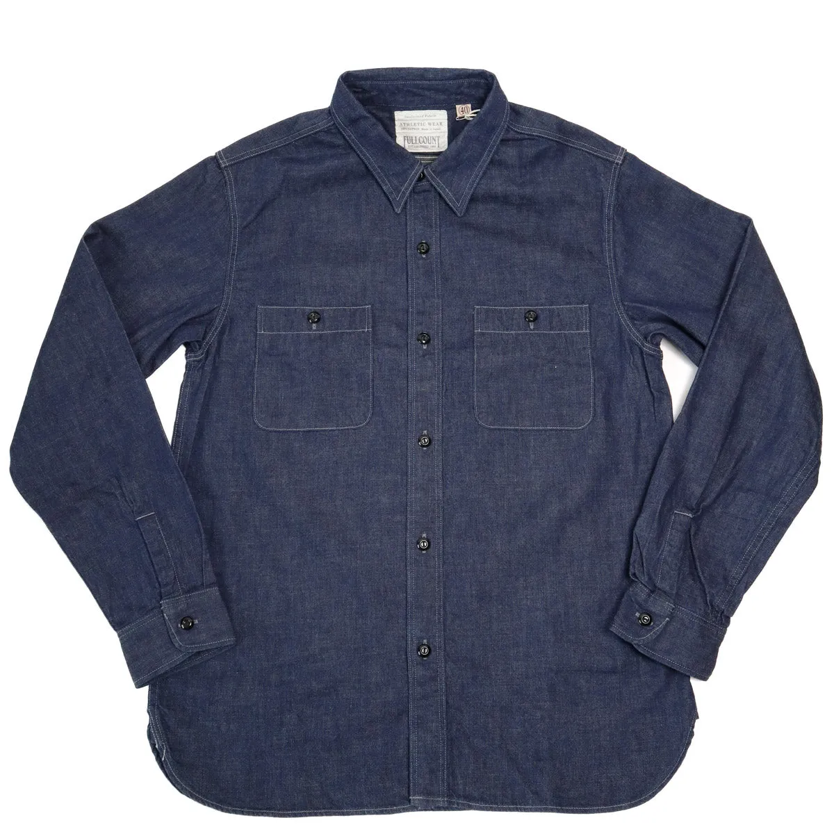 4890-19 Denim Work Shirt Indigo Blue sold by Brooklyn Clothing Co.