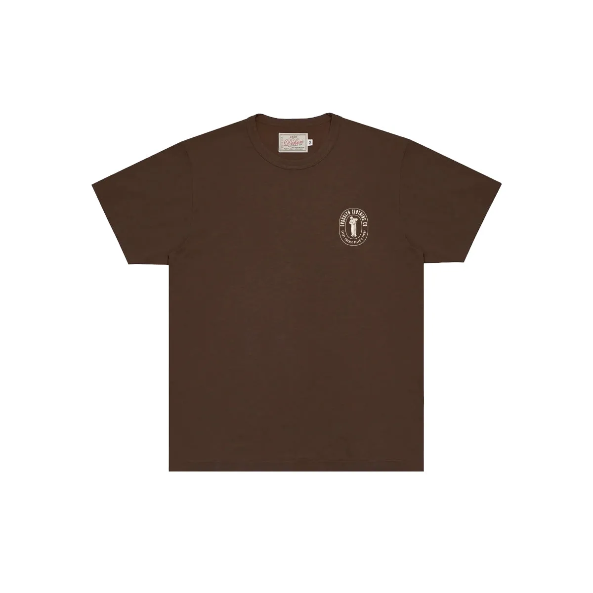 Dehen x Brooklyn Clothing 35th Anniversary Tee Brown sold by Brooklyn Clothing Co.
