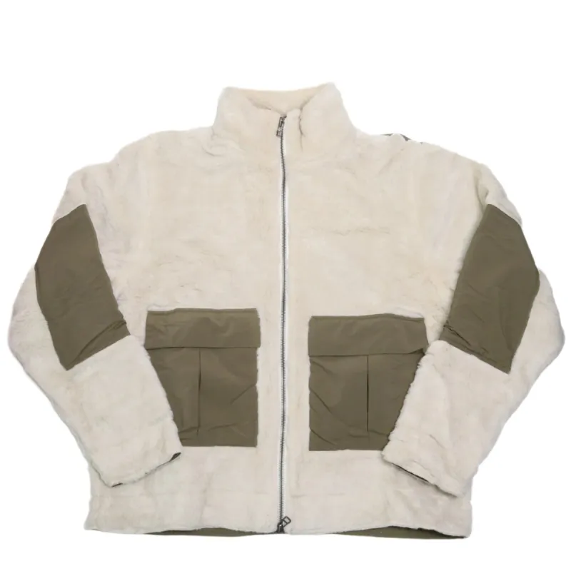 Fleece Jacket Ecru Wool Fleece sold by Brooklyn Clothing Co.